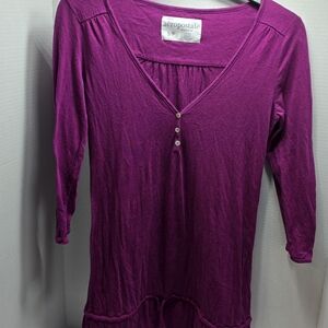 Aeropostale Women's Deep Purple Blouse